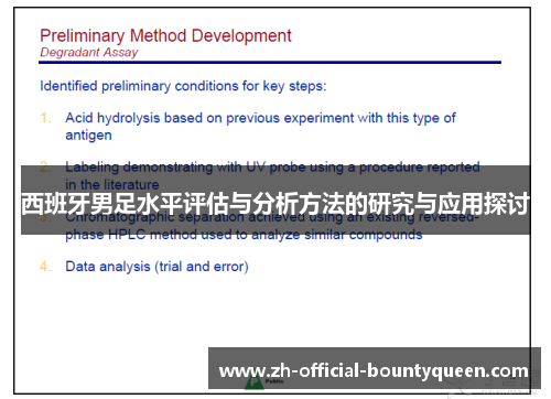 西班牙男足水平评估与分析方法的研究与应用探讨